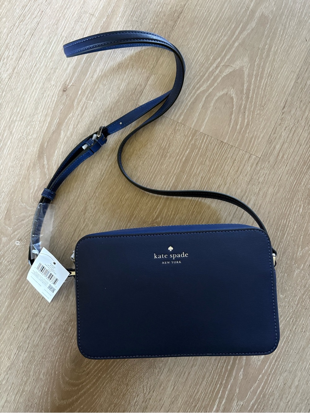 NWT Kate Spade Sienna Leather Crossbody Bag Bold Navy KC469